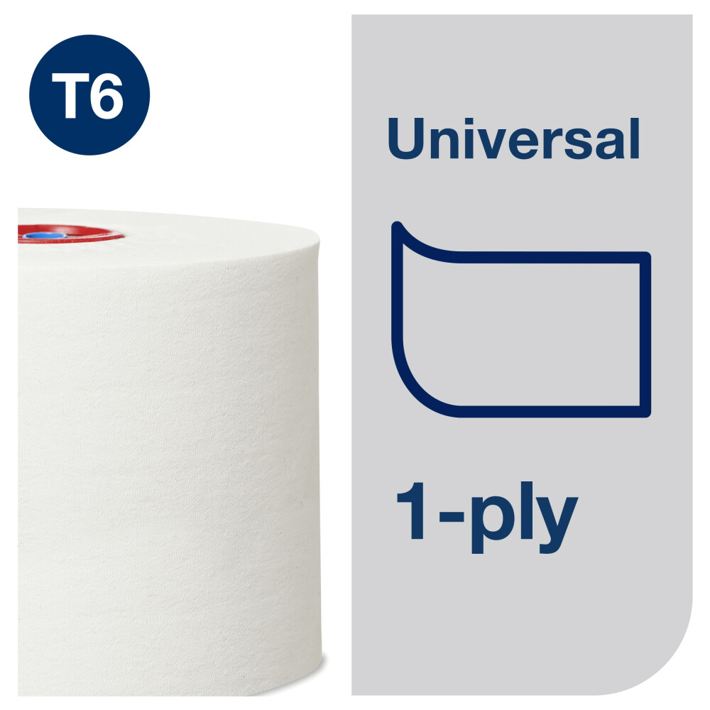 Tork Mid-Size toaletní papír Universal – 1vrstvý (T6)