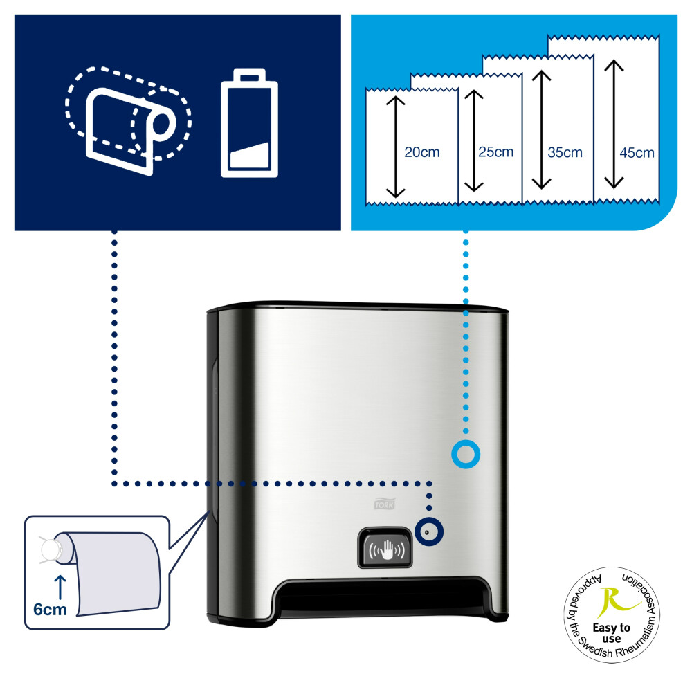 Tork Matic® zásobník na papírové ručníky v roli ( H1) – s Intuition™ senzorem