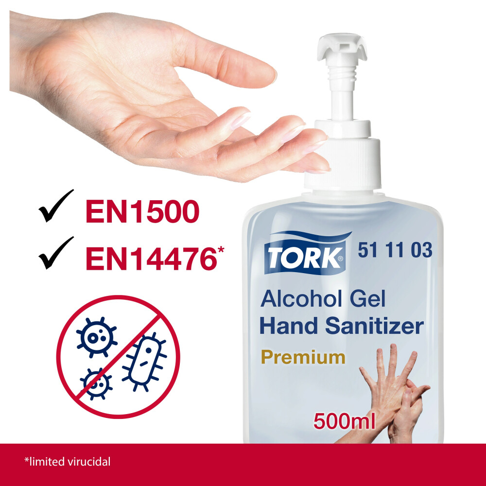 Tork Alcohol gelový dezinfekční prostředek na ruce  - 500ml