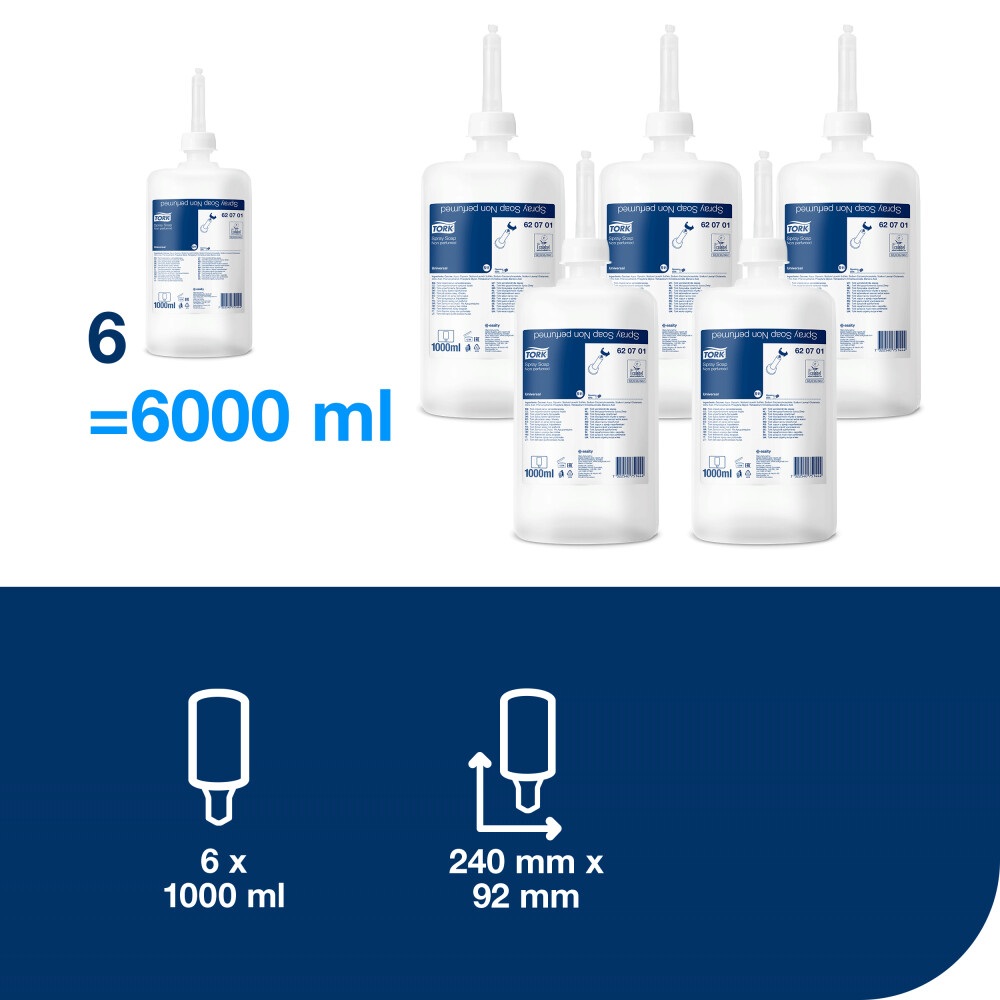 Tork neparfemované sprejové mýdlo (S11)