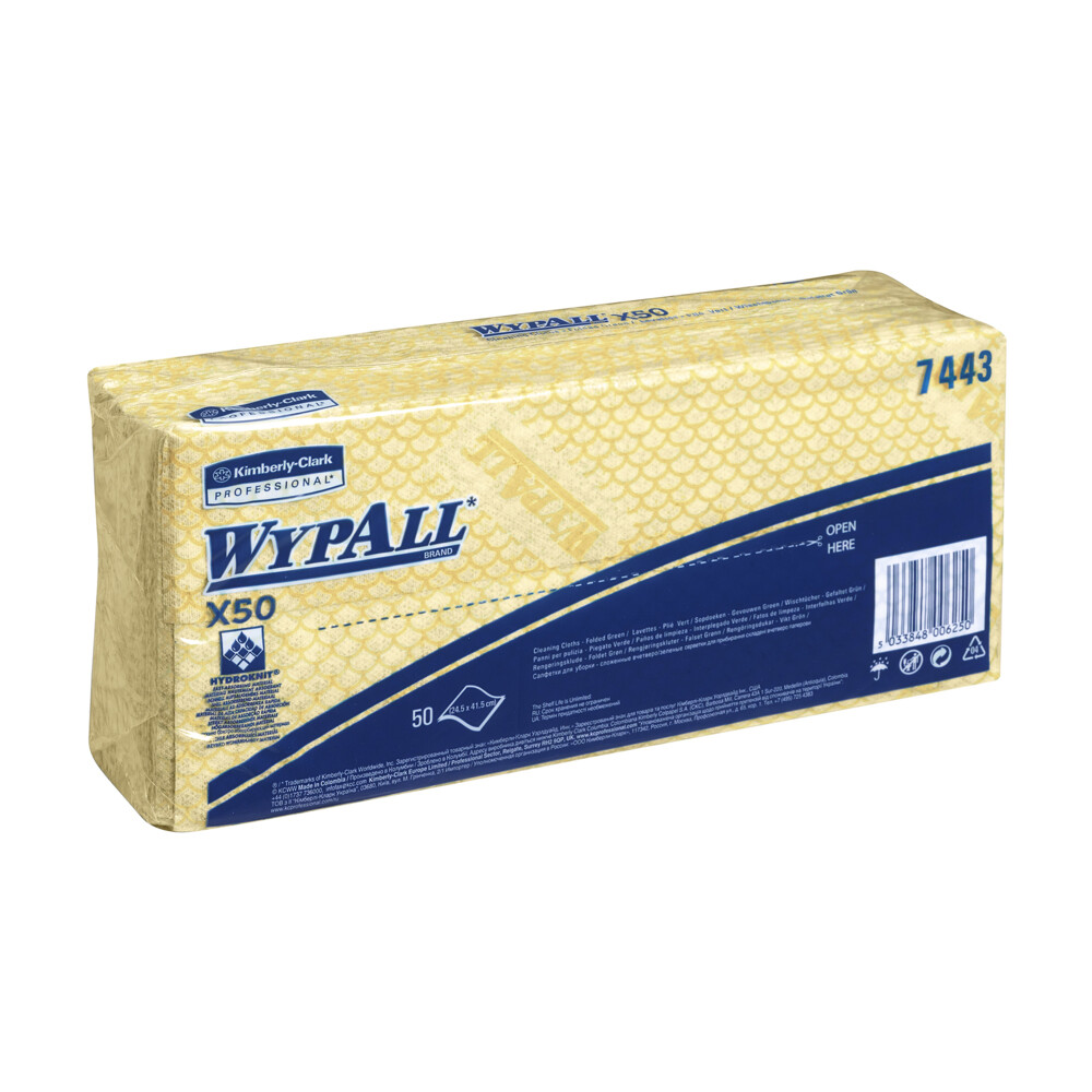 WYPALL X50 - utěrky skládané -  žlutá