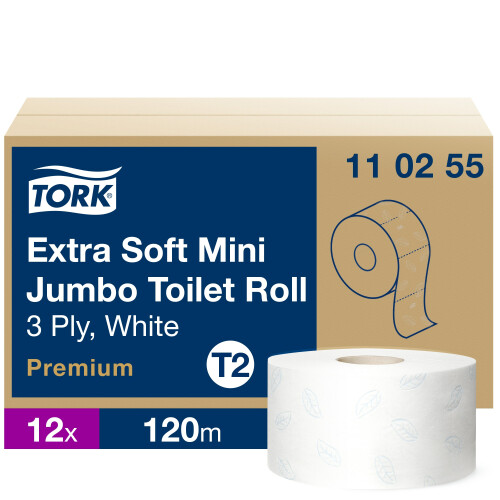 Tork Mini Jumbo extra jemný 3vrstvý toaletní papír Premium (T2)