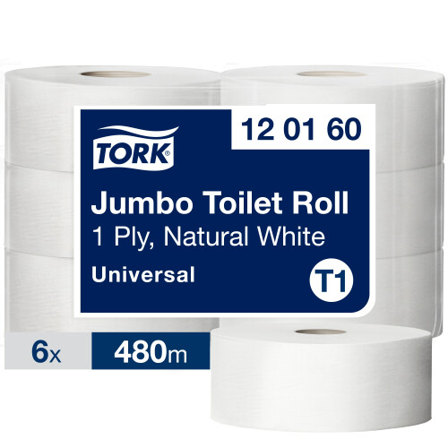 Tork 1vrstvý toaletní papír Jumbo role Universal (T1)