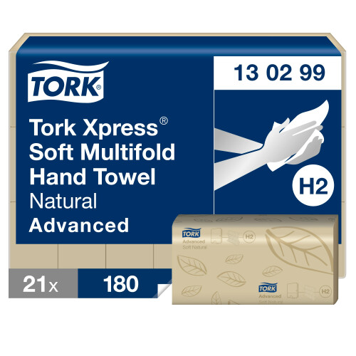 Tork Xpress® jemné papírové ručníky Multifold natural (H2)