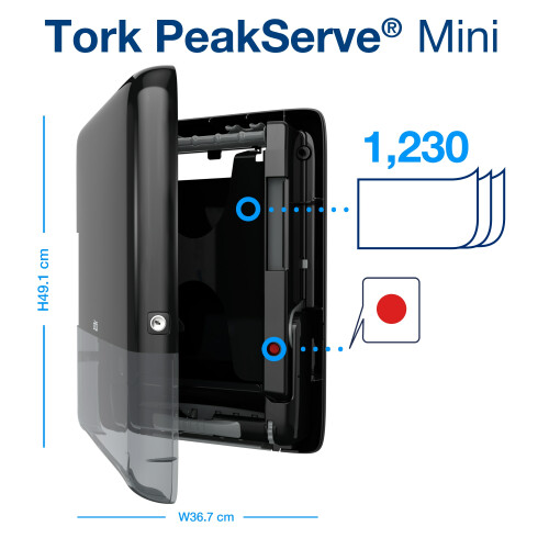 Tork PeakServe mini zásobník na navazující papírové ručníky (H5)