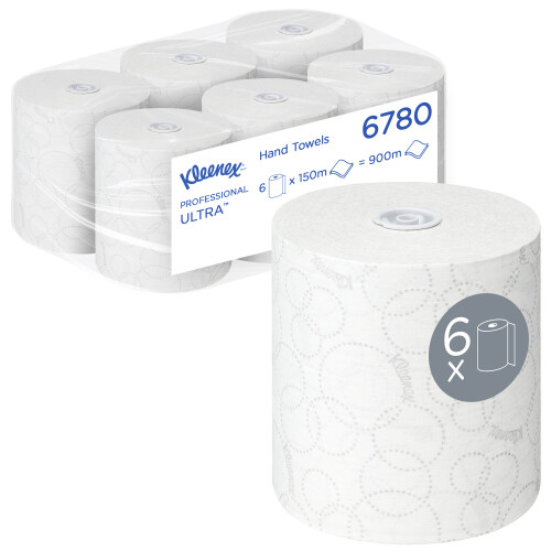 KLEENEX® ULTRA Papírové ručníky - role / bílá /150m