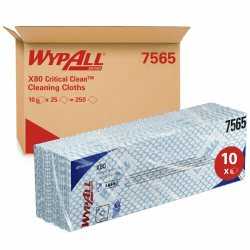 WypAll® X80 průmyslové utěrky v Pop Up Boxu - modré